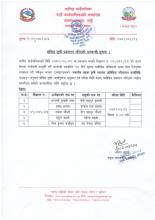 संक्षिप्त सूची (Shortlist) प्रकाशन गरिएको सम्बन्धी सूचना !! 